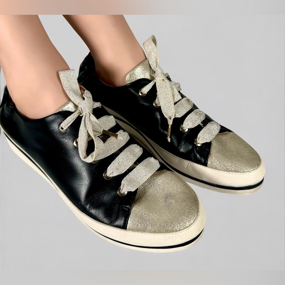 Ron White NOVA Metallic Leather Sneakers US W11